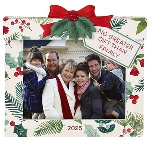 Hallmark Holiday Photo Frame with Red and Green Accents